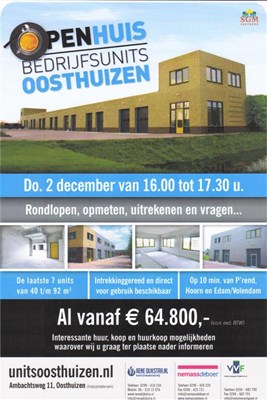 OPEN HUIS Bedrijfsunits Oosthuizen